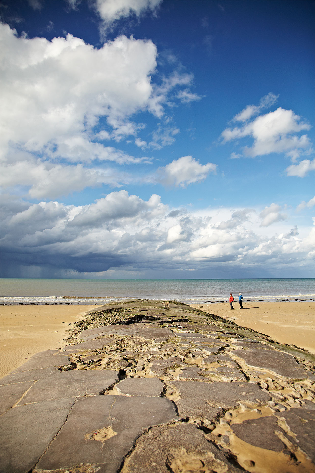 France_Normandy_Walking-the-dog_Ocean_Clouds